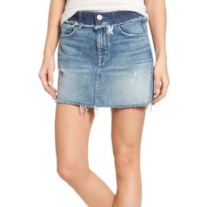 NWT Hudson Vivid Cutoff Denim Miniskirt Size 25